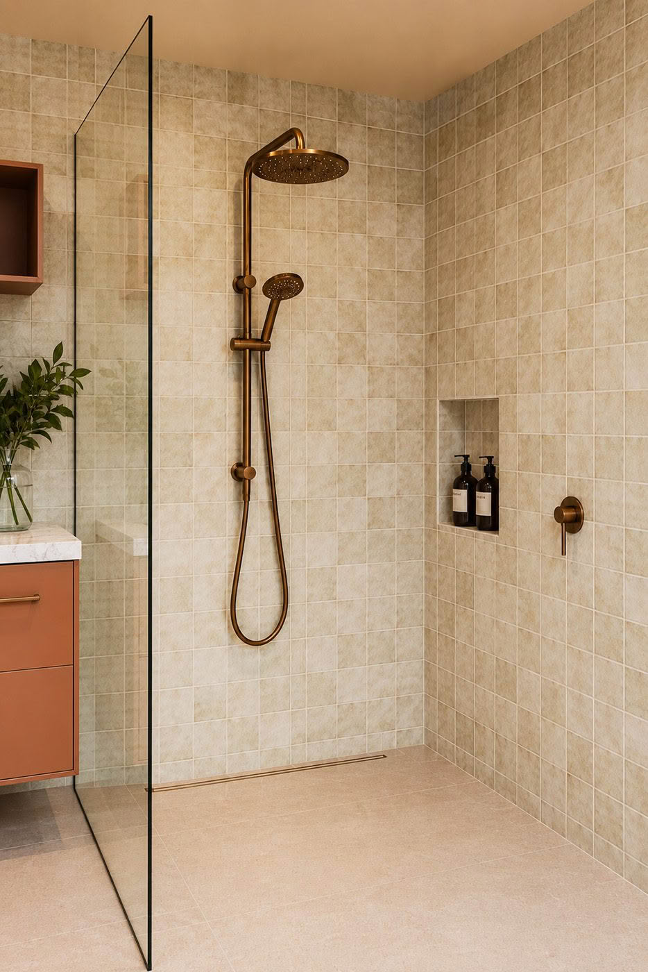 Storm Shower in Brushed Copper
