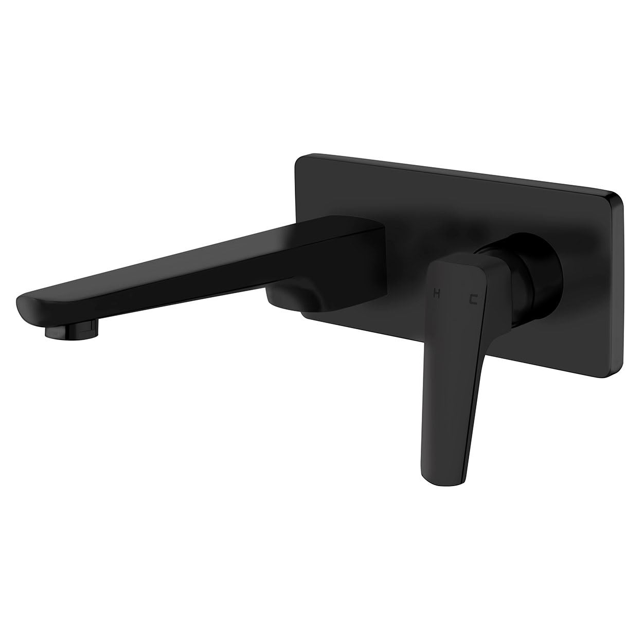 Eclipse Wall Mounted Basin Mixer - Matte Black