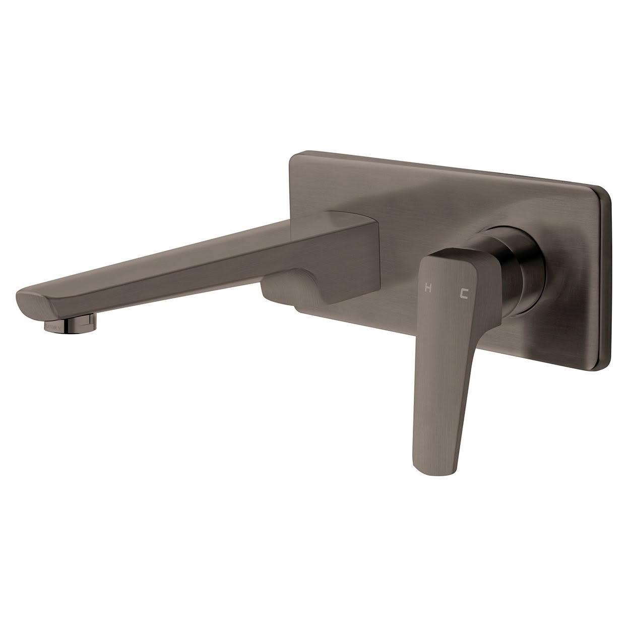 Eclipse Wall Mounted Bath Mixer - Brushed Gunmetal (PVD)
