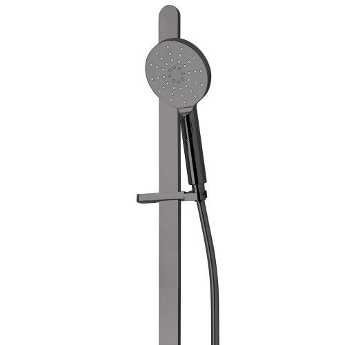 Eclipse Slide Shower (Round) 3 Function - Mirrored Black (PVD)