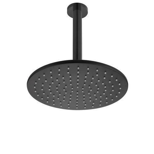 Voda Shower Drencher (Round) – Ceiling Mount - Matte Black