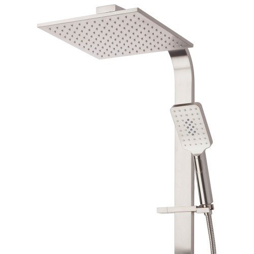 Olympia Double Head Shower (Square) - Brushed Nickel (PVD)