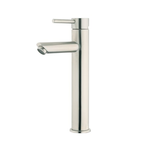 Stainless High Rise Basin Mixer – Minimal - Brushed Stainless (304)