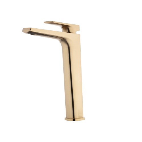 Tide High Rise Basin Mixer (Discontinued) - Brushed Brass (PVD)